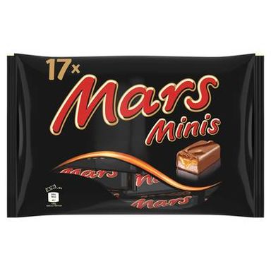 Mars Mini Barres de Chocolat, 17 barres
