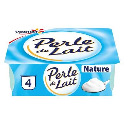 Perle de lait Yaourt Nature, 4x125g