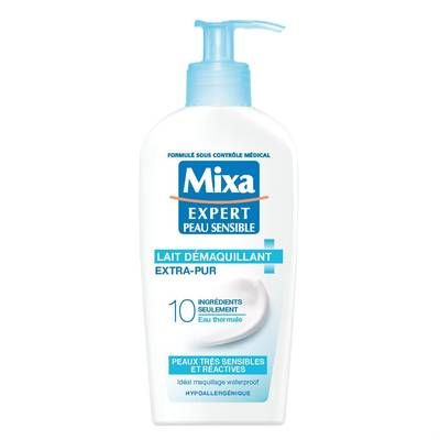 Mixa Lait Démaquillant Apaisant peaux sensibles et réactives, 200ml