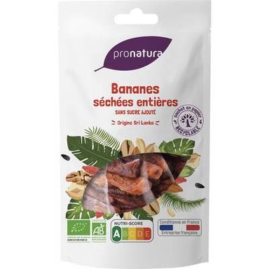 Pronatura Bananes Séchées d'Equateur Bio, 250g