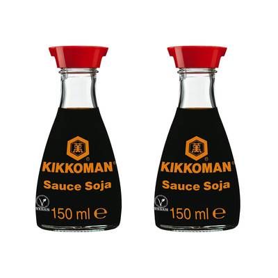 Kikkoman Sauce soja en mini jarre, Lot de 2x15cl