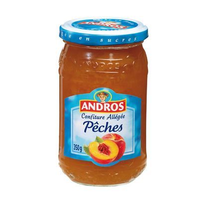 Andros Confiture allégée de pêche, 350g