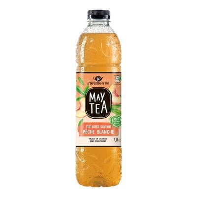 Maytea Thé noir infusé glacé pêche, 1,2L