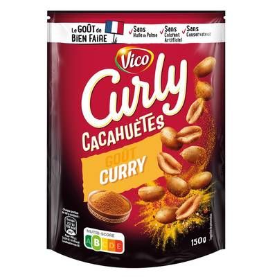 Curly Cacahuètes Curry, 150g
