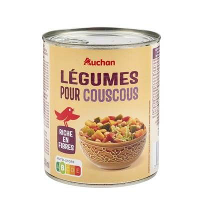 Auchan Légumes pour couscous, 800g