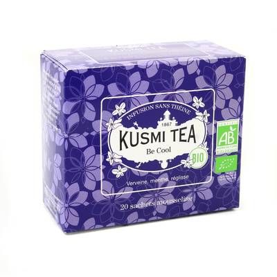 Kusmi Tea Infusion Be Coll Bio - Verveine, Menthe, Règlise, 20 sachets