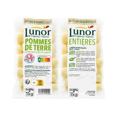 Lunor Pommes de Terre Entières, 2x500g