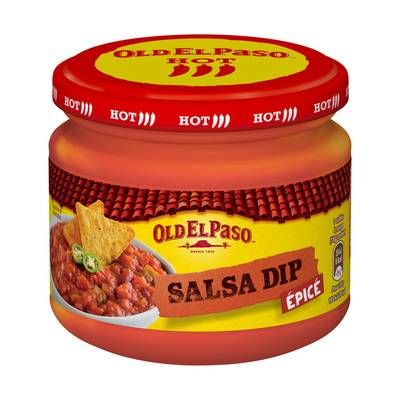 Old el Paso Sauce Salsa Dip Epicée Oignons et Poivrons, 312g