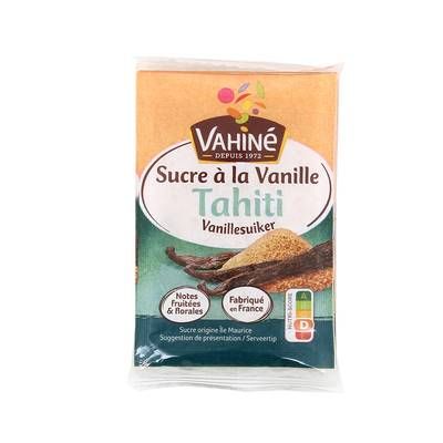 Vahine Sucre à la vanille de Tahiti x5 sachets, 37,5g