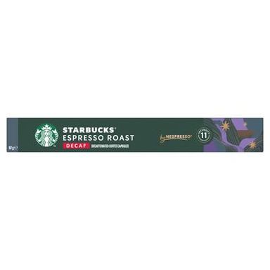 Starbucks by Nespresso Café Espresso Roast Décaféiné intensité 11, 10 capsules