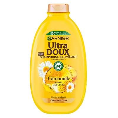 Garnier - Ultra Doux Shampoing illuminant Camomille Miel, 600ml