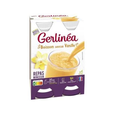 Gerlinéa 4 Repas à boire saveur vanille, 4x236ml