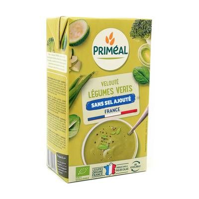 Priméal Velouté légumes verts bio sans sel ajouté, 1L