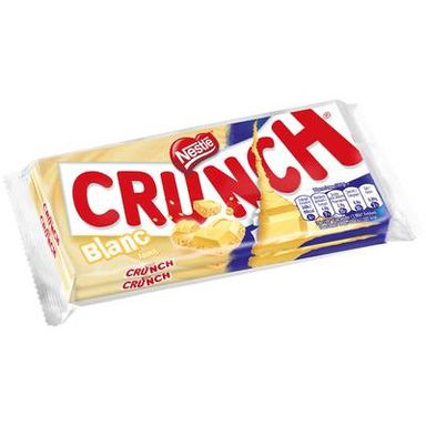 Crunch Chocolat blanc au riz soufflé, 2x100g