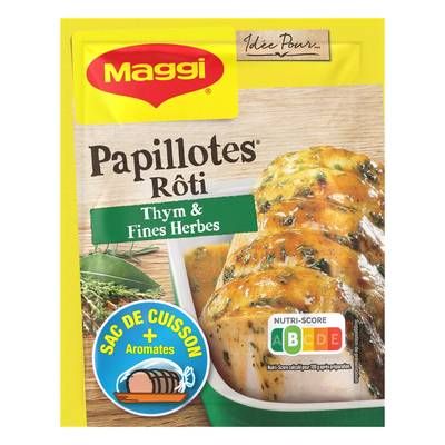 Maggi Papillotes rôti thym fines herbes, 30g