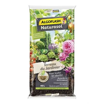 Algoflash Terreau du jardinier, 40L