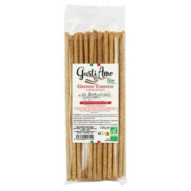 Gusti Amo Gressins Torinesi à l'huile d'Olive bio, 120g
