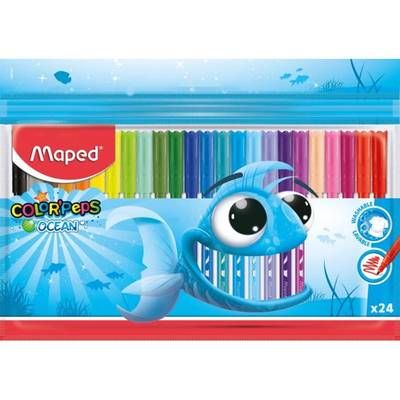 Maped Feutres de coloriage color peps ocean, 24 feutres