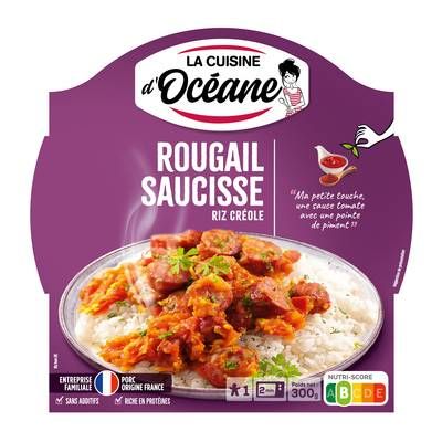 La Cuisine d'Océane Rougail saucisses riz créole, 300g