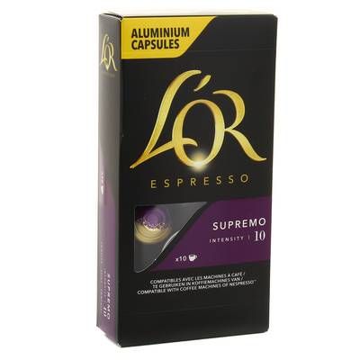 L'or Espresso Café Supremo N°10, 10 capsules