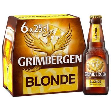 Grimbergen Bière blonde d'Abbaye 6.7°, 6x25cl