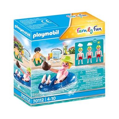 PLAYMOBIL® Family Fun Vacancier avec coups de soleil et bouée, 70112