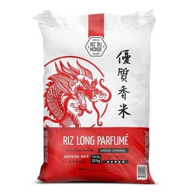 Riz Du Monde Riz Long Parfumé Qualité Supérieure, 20kg