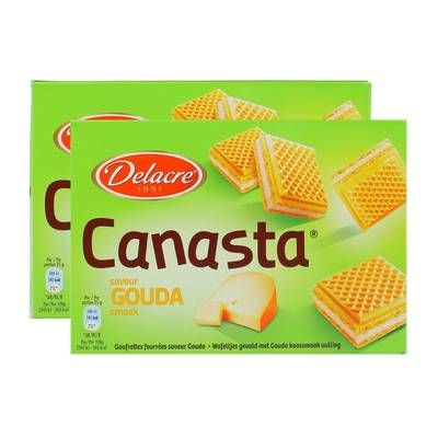 Verkade Canasta gouda, Lot de 2x75g