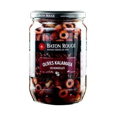 Baton rouge Olives Kalamata en rondelles, 360g