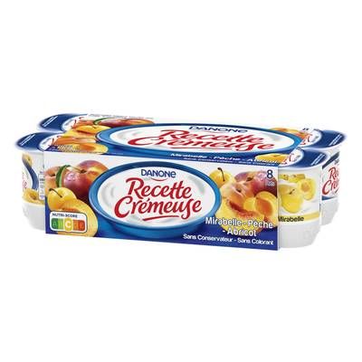 Danone Yaourts crémeux fruits jaunes, 8x125g