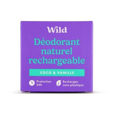 Wild Déodorant Naturel Recharge Coco et Vanille, 40g