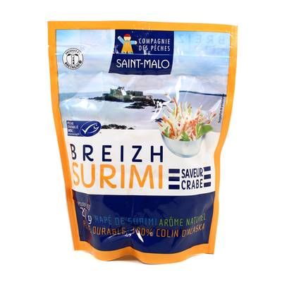 Compagnie Des Pêches Saint Malo Breizh Surimi Râpé Saveur Crabe, 200g