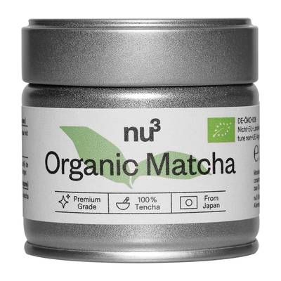 NU3 Thé Vert Matcha en poudre Bio en Vrac, 30g