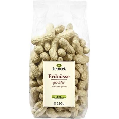 Alnatura Cacahuètes grillées en coque bio, 250g