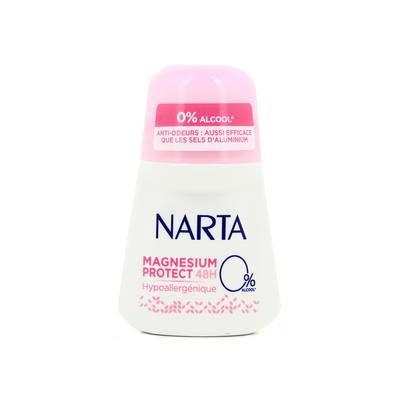 Narta Déodorant Magnésium Protect 48H Hypoallergénique, 50ml