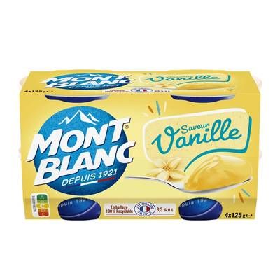Mont Blanc Mini vanille, 4x125g