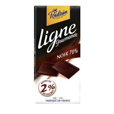 Poulain Chocolat Noir 70% Ligne gourmande, 100g