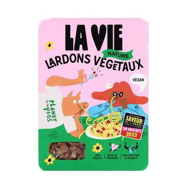 La Vie Lardons Végé Nature, 2x75g