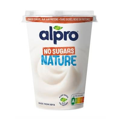 Alpro Dessert Végétal Soja Nature sans sucre ajouté, 500g