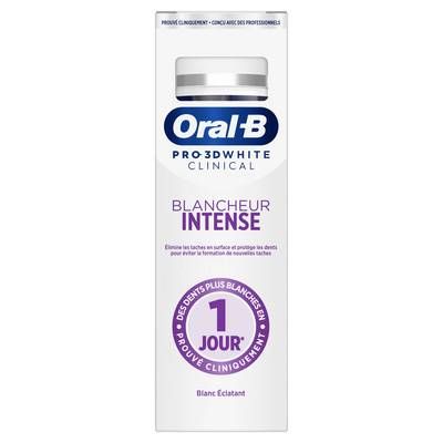 Oral B Dentifrice Pro 3D White Blancheur Intense, 75ml