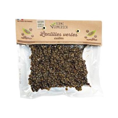 Ferme Vermersch Lentilles Vertes Cuites, 300g
