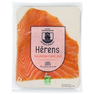 Herens Saumon Fumé Norvège Bio, 4 tranches - 160g