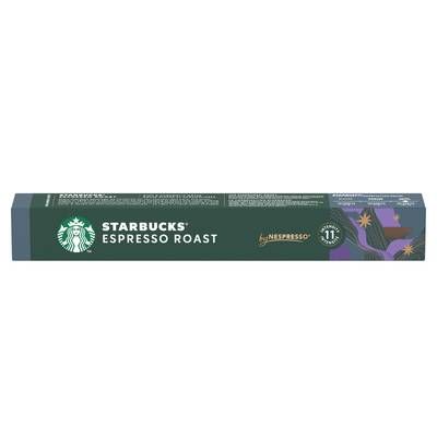 Starbucks by Nespresso Café espresso roast intensité 11, 10 capsules