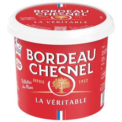 Bordeau Chesnel Rillettes 100 % Pur Porc, 220g