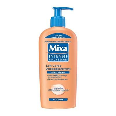 Mixa Lait Corps Réparateur Antidessèchement Peaux desséchées, 300ml
