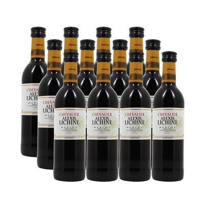 Vin de pays d'Oc rouge IGP Merlot Chevalier Alexis Lichine, 12x25cl