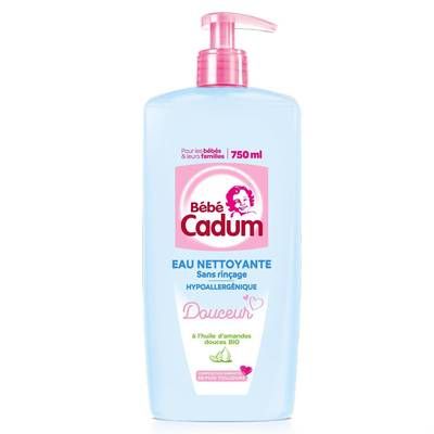 Bébé Cadum Lotion Bébé Nettoyante Hypoallergénique sans rinçage, 750ml