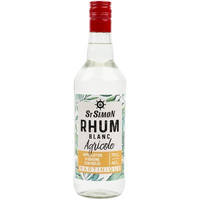St Simon Rhum blanc Martinique 40°, 70cl