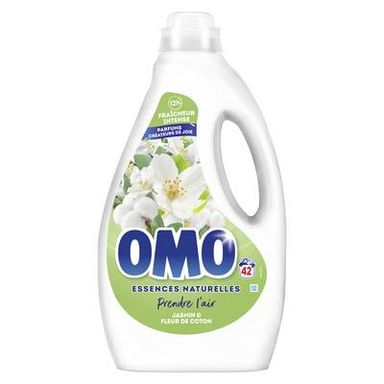 Omo Lessive Liquide Jasmin & Fleur de Coton, 1,76L