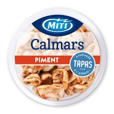 MITI Calmars sauce pimentée, Barquette de 120g